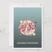 Né en 1985 39e fête de 40e anniversaire Invitation (Dos)