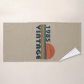 né en 1985 vintage cadeau de 40e anniversaire (Serviette de bain)