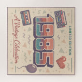 Né en 1985 Vintage Retro Puzzle | Limité (Horizontal)