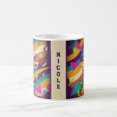 Né en 1987 Mug personnalisé - 80s Neon Geometry (Centre)