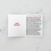 Né en 1988 Anniversaire Fun Facts Carte de voeux (Intérieur)