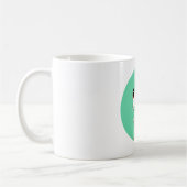Né en 2017 Année du coq dans Green Circle Mug 2 (Gauche)