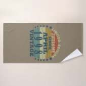 Né en avril 1998 anniversaire vintage (Serviette de bain)