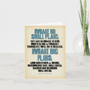 Ne faites aucune petite carte de note de plans