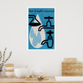 Ne gaspillez pas une goutte d'eau ! - Impression d (Cuisine)