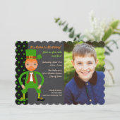 Né Irish Birthday Party Photo Invitation (Debout devant)