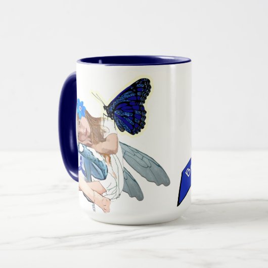 Ne jamais abandonner "Ajouter un nom" CFS Big Mug (Devant gauche)