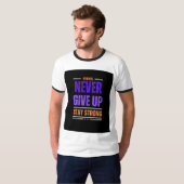 Ne jamais abandonner de t-shirt (Devant entier)