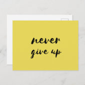 Ne jamais abandonner la carte postale (Devant / Derrière)