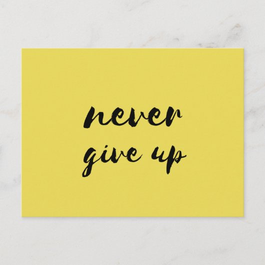 Ne jamais abandonner la carte postale (Devant)