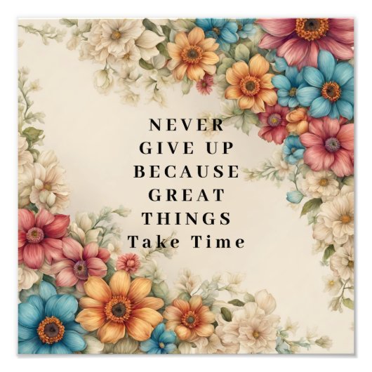 Ne jamais abandonner l'impression photo (Devant)