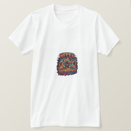 Ne Jamais Abandonner. T-Shirt décision (Design devant)