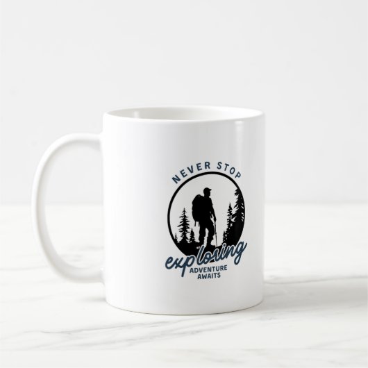 Ne jamais cesser d'explorer Mug (Gauche)
