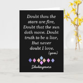 Ne jamais douter de mon amour - carte de voeux (Fleur jaune)