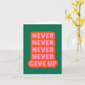 Ne jamais renoncer à la carte (Fleur jaune)