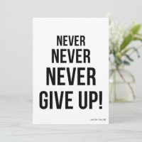 Ne jamais renoncer à la carte de motivation Winsto