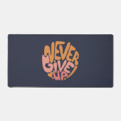 Ne jamais renoncer - Motivation rose et orange fon (Recto)