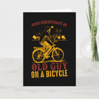 Ne jamais sous-estimer vieux type BICYCLE Carte de