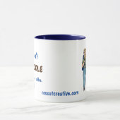 Ne joue pas avec mon café. Mug (Centre)