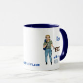 Ne joue pas avec mon café. Mug (Devant droit)