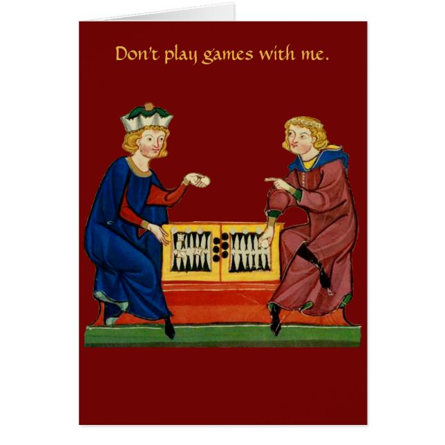 Ne jouez pas les jeux avec moi (Devant)