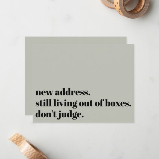 Ne jugez pas la carte d'évaluation (Devant/Arrière en situation)