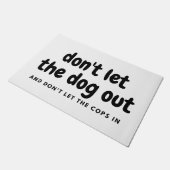 Ne laissez pas le chien sortir le tapis de porte (Incliné)