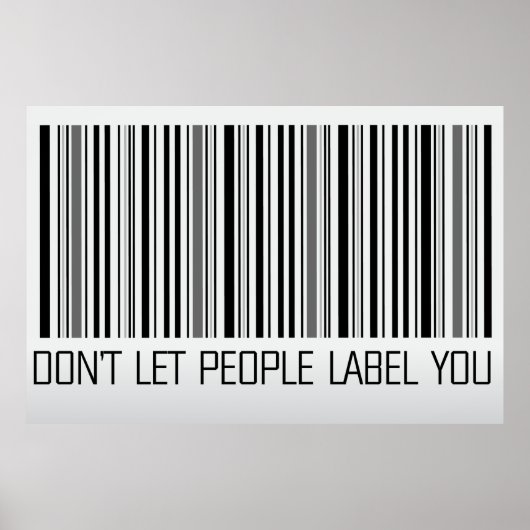 ne laissez pas les gens vous étiquette poster (Devant)