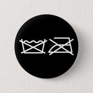 NE LAVEZ PAS ! NE REFROIREZ PAS ! BADGE