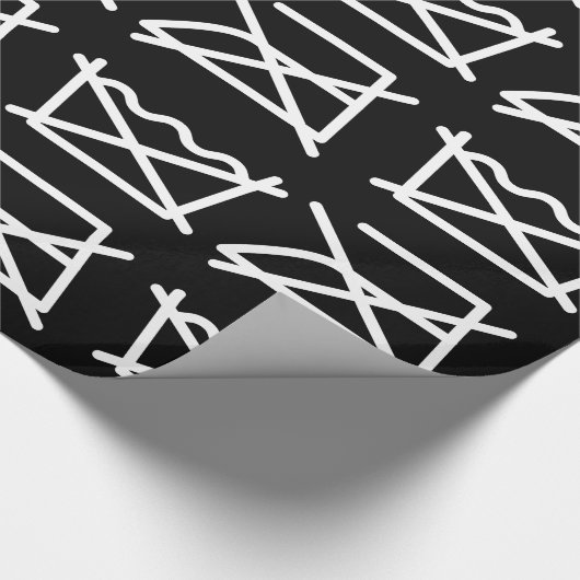 NE LAVEZ PAS ! NE REFROIREZ PAS ! PAPIER CADEAU (Coin)