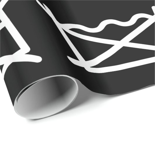 NE LAVEZ PAS ! NE REFROIREZ PAS ! PAPIER CADEAU (Coin rond)