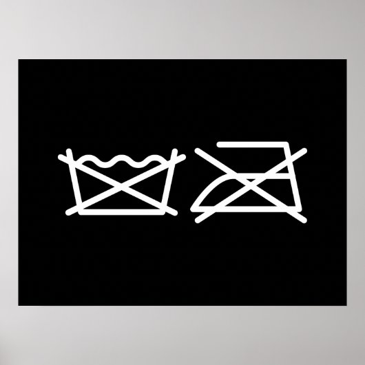 NE LAVEZ PAS ! NE REFROIREZ PAS ! POSTER (Devant)