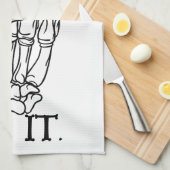 NE LE FAIS PAS serviette de cuisine (Quart Plié)