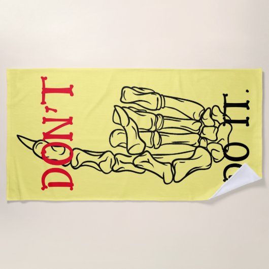 NE LE FAITES PAS serviette de plage (Devant)