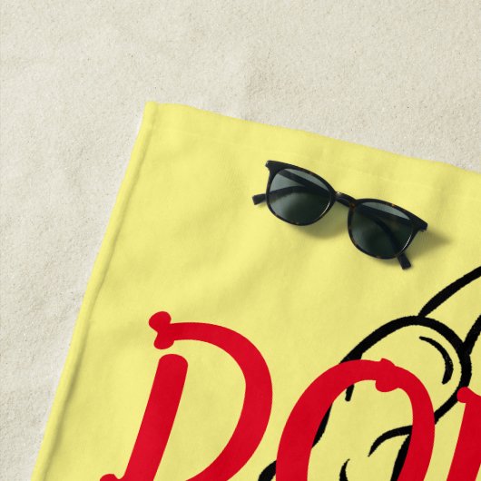 NE LE FAITES PAS serviette de plage (En situation)