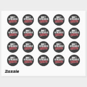 Ne luttez pas juste Sticker à manche arrondi (Feuille)