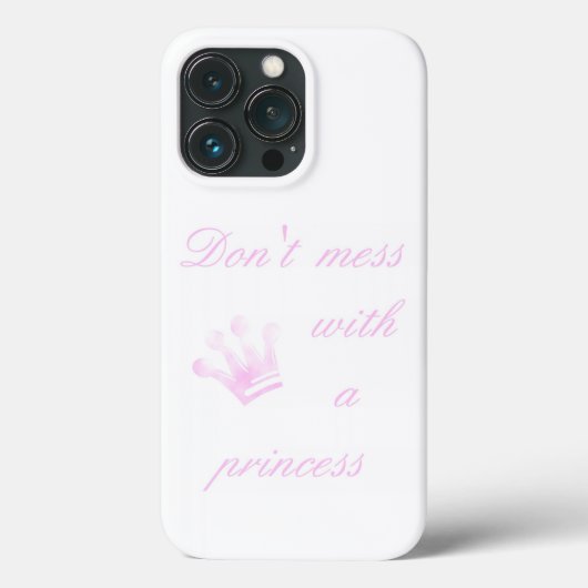 Ne manquez pas avec une princesse - coque iphone b (Verso)