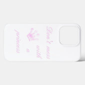 Ne manquez pas avec une princesse - coque iphone b (Verso (horizontal))