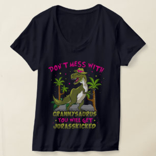 Ne manquez pas Grannysaurus V-Neck T-Shirt