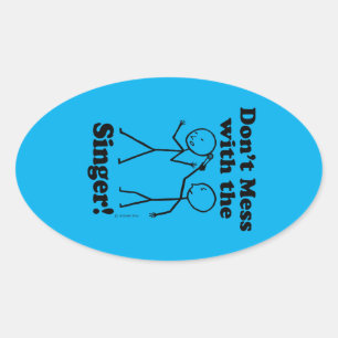 Ne manquez pas le chanteur Oval Sticker