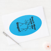 Ne manquez pas le chanteur Oval Sticker (Enveloppe)