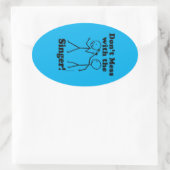 Ne manquez pas le chanteur Oval Sticker (Sac)