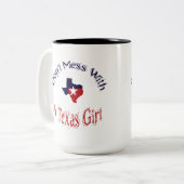 Ne manquez pas une Texas Girl Zazzle Mug (Devant gauche)