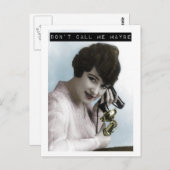 Ne m'appelle pas peut-être carte postale (Devant / Derrière)