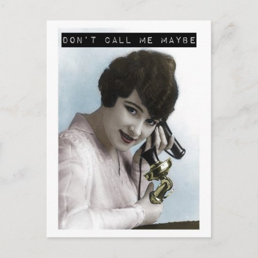 Ne m'appelle pas peut-être carte postale (Devant)