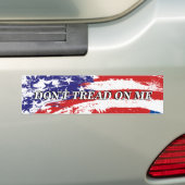 Ne marche pas sur moi - Bumper Sticker (En voiture)