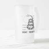 Ne marchez pas sur moi la tasse en verre (Devant droit)