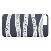 Ne marchez pas sur moi le coque iphone de drapeau (Dos (Horizontal))