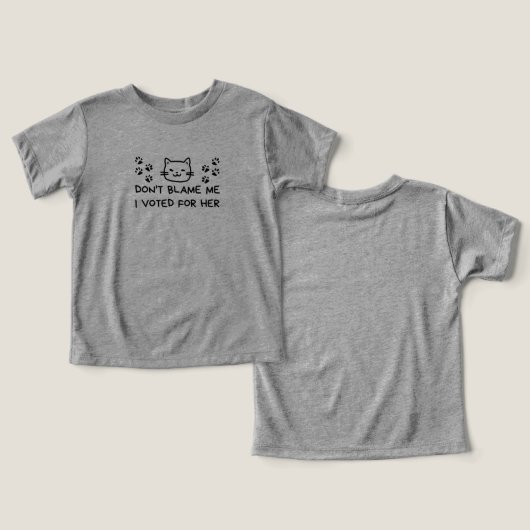 Ne me blâme pas d'avoir voté pour elle (Design Recto & Verso)