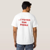 NE ME BLÂMEZ PAS… que J'AI VOTÉ POUR le T-shirt de (Dos entier)